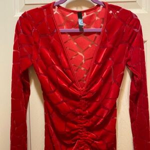 Dress with drawstring in front SZ S